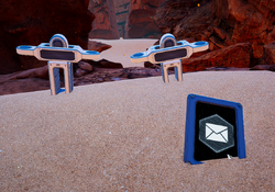 Inside the cave, the graves and a message of the Cinitat-II passengers can be found.