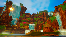 Finally, after reaching the Amphibians stage, the waterfalls start forming here.