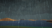 A screenshot of a rainstorm