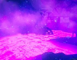 This strange waterwheel can be found in the cave.
