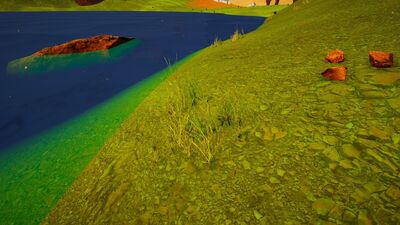 Natural generated grass