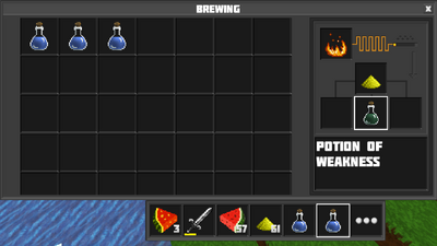 Potion of weakness reverted