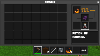 Brewing potion of harming