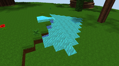 Water heading the deepening.