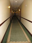 A hallway of the hotel.