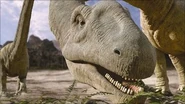 Argentinosaurus eating a fern.