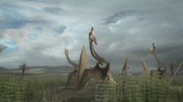 A flock of Hatzegopteryx.