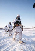 A Chi Con Soldier in Snow Gear.