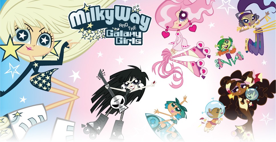 characters and the milky way galaxy girls