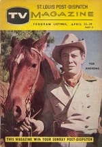 Andrews in the starring role of 'The Gray Ghost' TV series