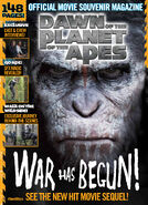 Dawn of the Planet of the Apes Magazine cover.