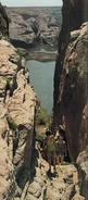 The 'Hole in the Rock' gorge in 1967
