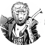 Gilbert - a gibbon depicted in the original Marvel Comics Magazine