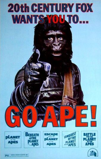 PLANET OF THE APES MOVIE PROMOTIONAL CARD 2 OF 4
