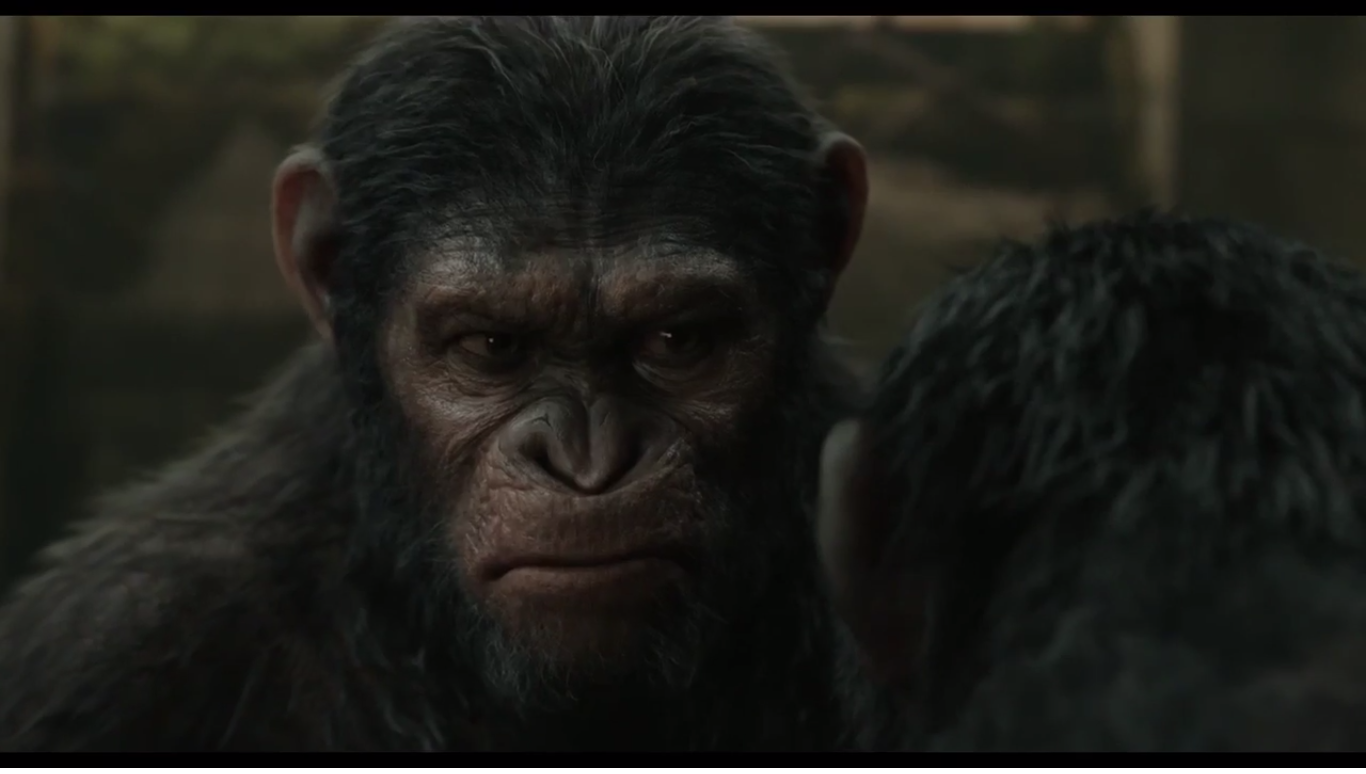 dawn of the planet of the apes koba vs caesar