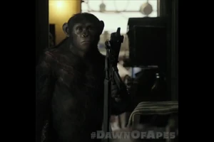 Blue Eyes with a machine gun.