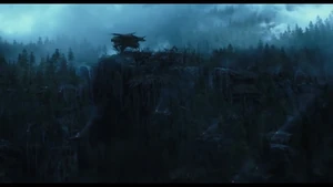 Early Morning in the Ape Village.