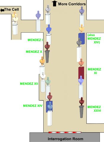 Plan of the Corridor of Statues