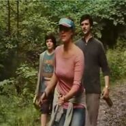 A human family visiting the forest.