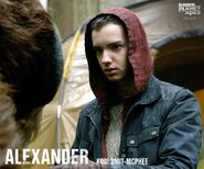 From the Ape Movies Facebook Page: Kodi Smit-McPhee is Alexander.