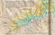 Map of the Lake Powell region in 1967