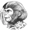 Zira in Foster & Whitty's 'Within The Planet of the Apes'; illustration by Neil Foster