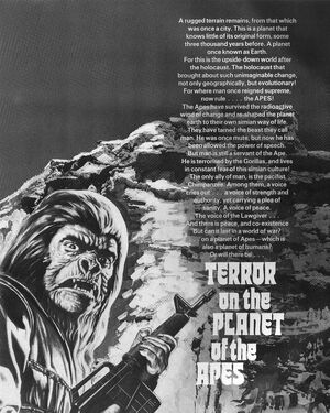 'Terror on the Planet of the Apes' title page