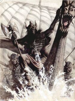 North-Apes painting by Malcolm McNeill for the cover of Marvel Comics' 'Planet of the Apes Magazine' issue 26