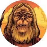 Zaiusmr.jpg (25 KB) Dr. Zaius in MR Comics' 'People News'; illustration by Gabriel Morrissette & Bernie Mireault