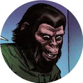 Caesar in MR Comics' 'Revolution On The Planet Of The Apes'; illustration by Salgood Sam & Bernie Mireault