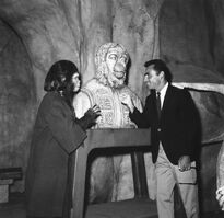 Zira and Rod Serling with the Lawgiver bust, June 1967