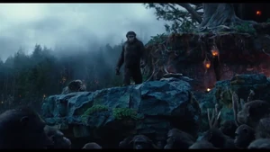 Caesar looks over the village.