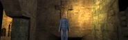 John Fergus' hologram in the monastery