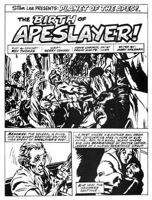 'Apeslayer'; art by Howard Chaykin and Frank Monte