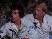 Alan and Pete escape from a gorilla patrol