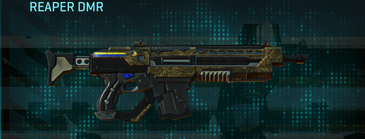 Reaper DMR with Indar Highlands V2 weapon camouflage applied.