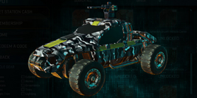 Stock NC Harasser with Indar Dry Brush vehicle camouflage applied.