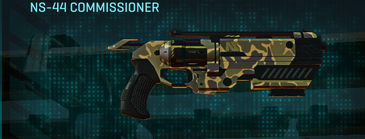 NS-44 Commissioner with Indar Highlands V1 weapon camouflage applied.