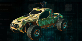 Stock NC Harasser with Sandy Scrub vehicle camouflage applied.