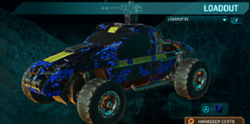 Harasser with Loyal Soldier (NC variant) camouflage applied.