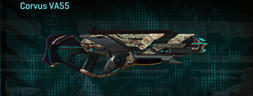 Corvus VA55 with Arid Forest weapon camouflage applied.