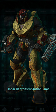 TR MAX with Indar Canyons V2 armor camouflage applied.