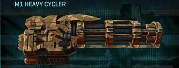 M1 Heavy Cycler with Indar Plateau weapon camouflage applied.