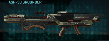 ASP-30 Grounder with Woodland weapon camouflage applied.