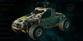 Stock NC Harasser with Arid Forest vehicle camouflage applied.