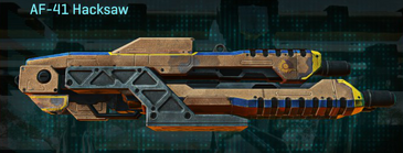 AF-41 Hacksaw with Indar Canyons V1 weapon camouflage applied.