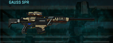 Gauss SPR with Indar Scrub weapon camouflage applied.