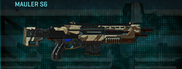 Mauler S6 with Indar Scrub weapon camouflage applied.