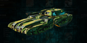 Stock NC Lightning with Jungle Forest vehicle camouflage applied.