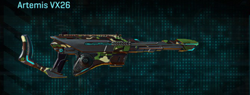 Artemis VX26 with African Forest weapon camouflage applied.